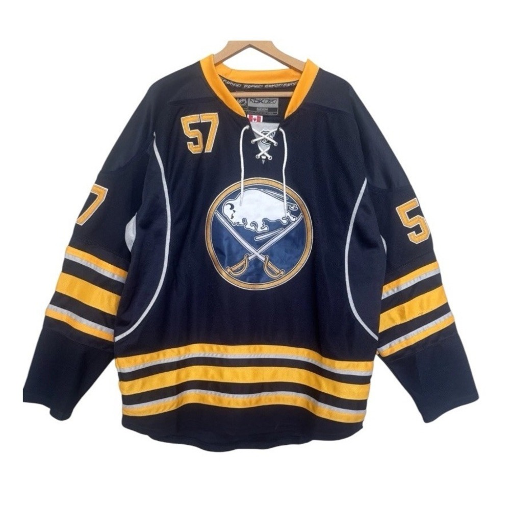 VTG Reebok CCM Buffalo Sabres Tyler Myers #57 NHL Jersey Mens Size 54 Navy